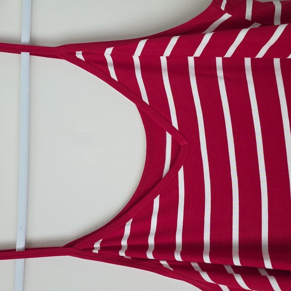 Red and White Striped Zenana Top - Picture 3 of 5
